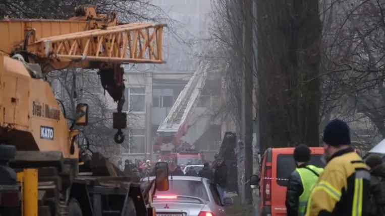 Helikopterbaleset Ukrajnában. Fotó: RBC.ua