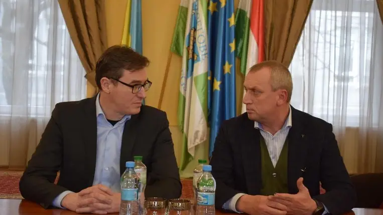Karácsony Gergely, Budapest főpolgármestere és Babják Zoltán, Beregszász polgármestere