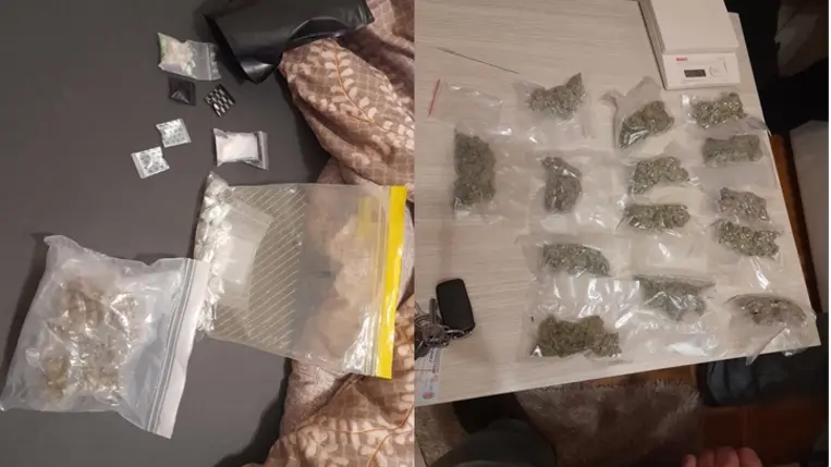 Nagy mennyiségű kábítószert találtak egy nyíregyházi dílernél. Fotó: Police.hu