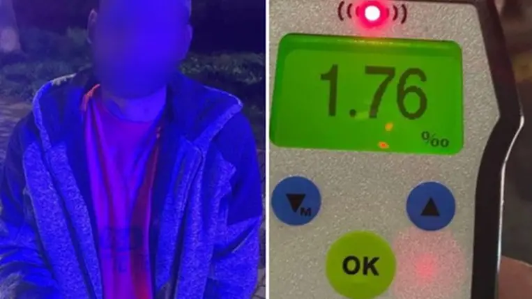 Véralkoholszintje több mint 8-szorosa volt a megengedett értéknek. Fotó: Kárpátaljai Járőrszolgálat
