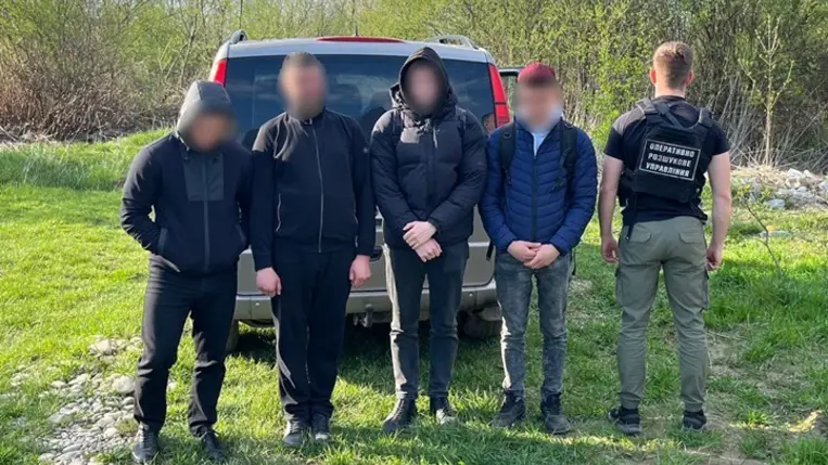A zöldhatáron akartak átjutni Romániába, sikertelenül. Fotó: Ukrán Állami Határszolgálat