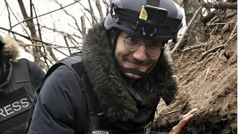 Életét vesztette egy francia újságíró Kelet-Ukrajnában. Fotó: Twitter