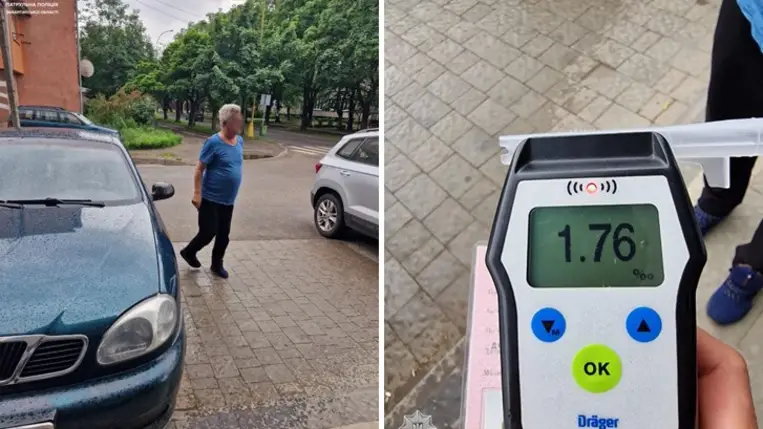 Besúgták a tökrészeg sofőrt. Fotó: Kárpátaljai Járőrszolgálat