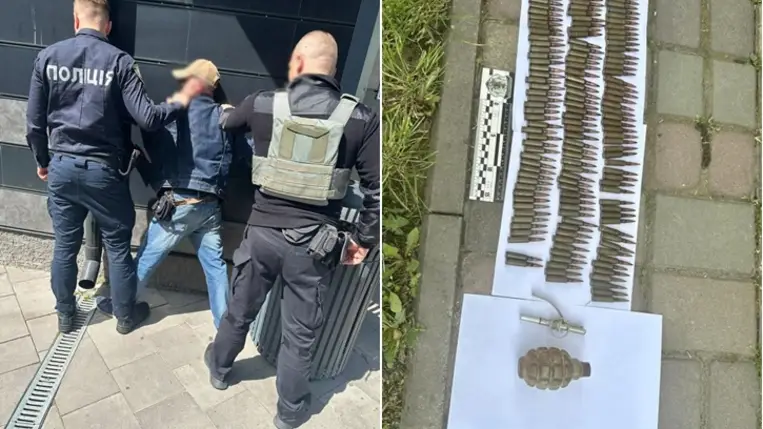 Lőszerrel kereskedő férfit fogtak el Kárpátalján. Fotó: Kárpátaljai Rendőrség