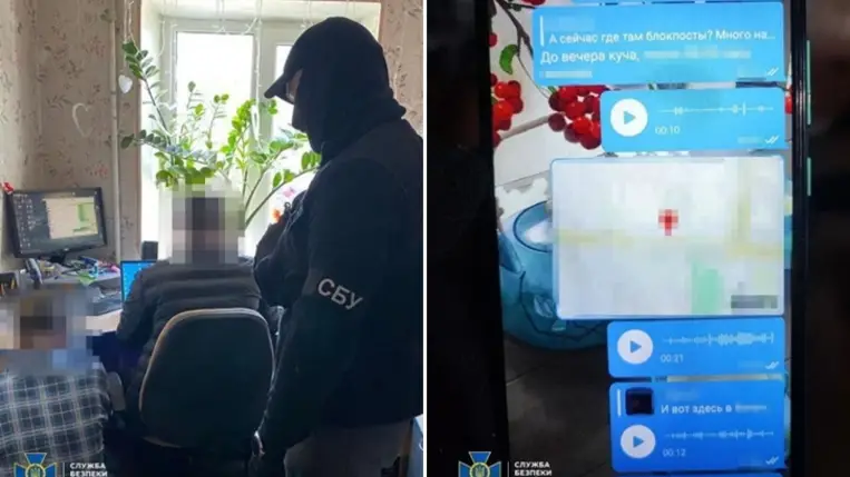 Ukrajnában egy diák koordináták átadásával segítette az orosz hadsereg légicsapásait. Fotó: SZBU