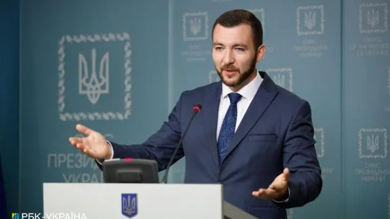 Szerhij Nyikiforov, az ukrán elnök sajtótitkára. Fotó: rbc.ua