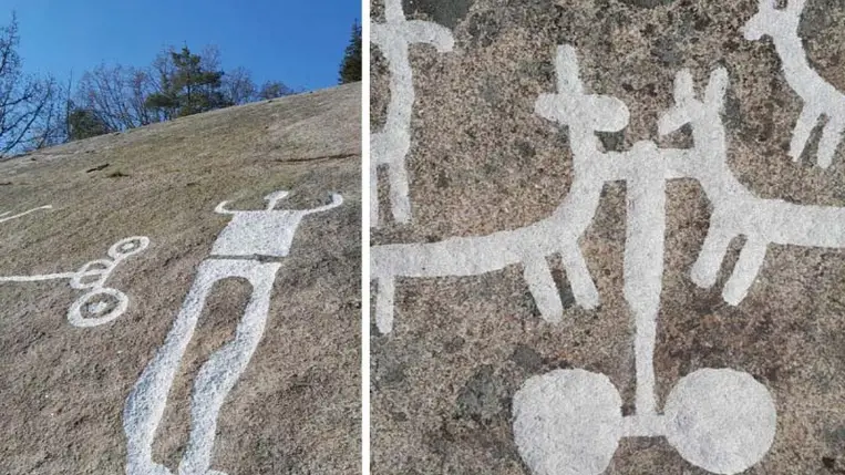 Óriási sziklarajzot találtak a moha alatt elrejtve