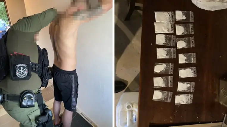 Jog-bűncselekmény Több mint két kilogramm kábítószert foglaltak le a gárdonyi nyomozók. Fotó: police.hu