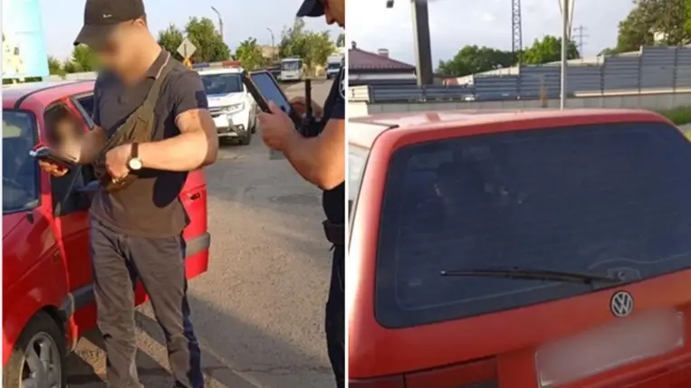 Jogsi nélkül, ittasan vezetett Ungváron. Fotó: Kárpátaljai Járőrszolgálat