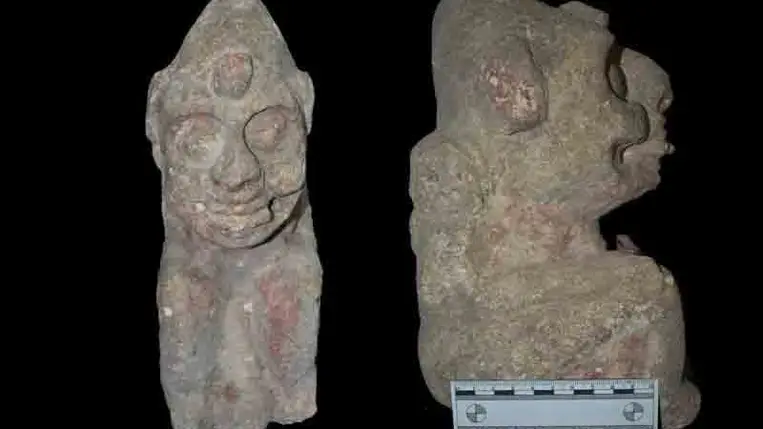 A halál maja istenének szobrát hozta felszínre egy vasúti építkezés