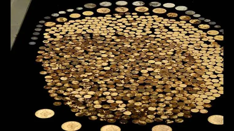 Több mint 700 darab aranyérmét találtak egy kukoricaföldön