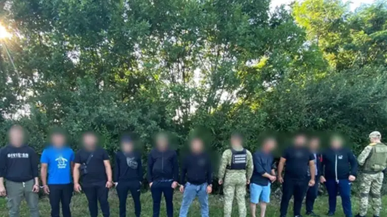 Kárpátalján 15 férfit illegális határátlépés gyanújával vettek őrizetbe. Fotó: Ukrán Határszolgálat