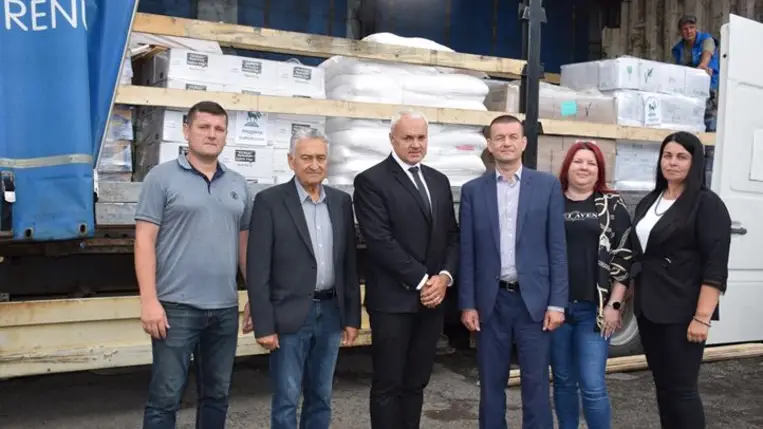 Segélyszállítmány Herszonba – összefogással a bajbajutottakért. Fotó: Kovács Erzsébet