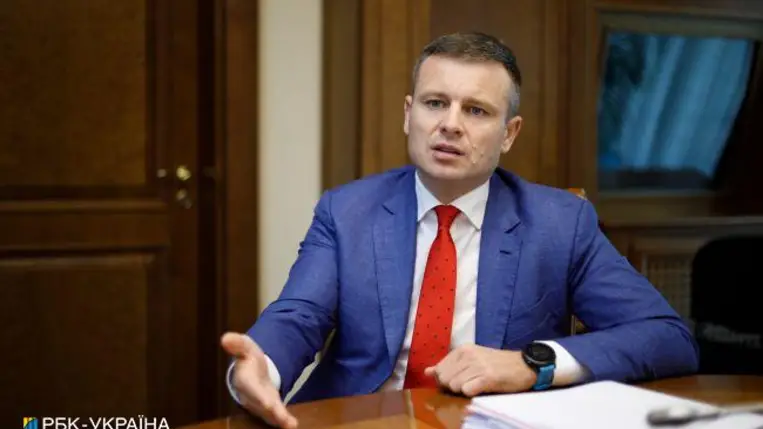 Szerhij Marcsenko ukrán pénzügyminiszter. Fotó: rbc.ua