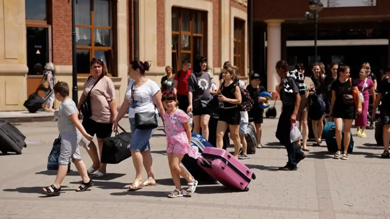 Magyarországi üdülésre indult Ungvárról az első ukrán gyerekcsoport. Fotó: Viktor Mikita Facebook-oldala