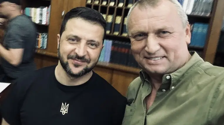 Zelenszkij Beregszászban találkozott a magyar közösség képviselőivel. Fotó: Facebook