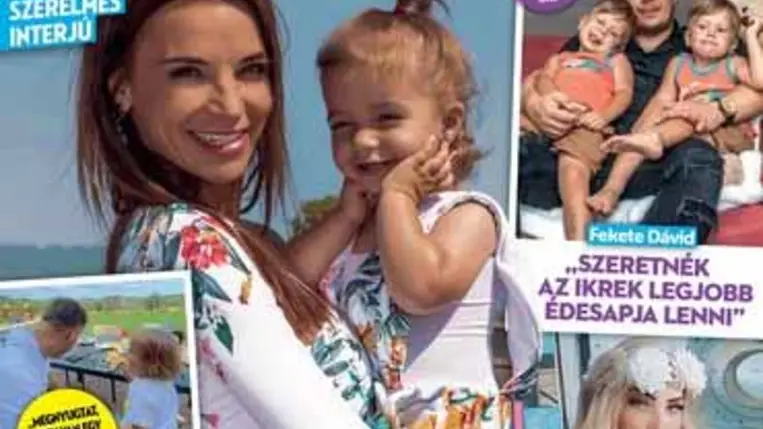 Berki Mazsi párjával és lányával a címlapon: "Megnyugtat, hogy van egy pótapukája a kislányomnak"