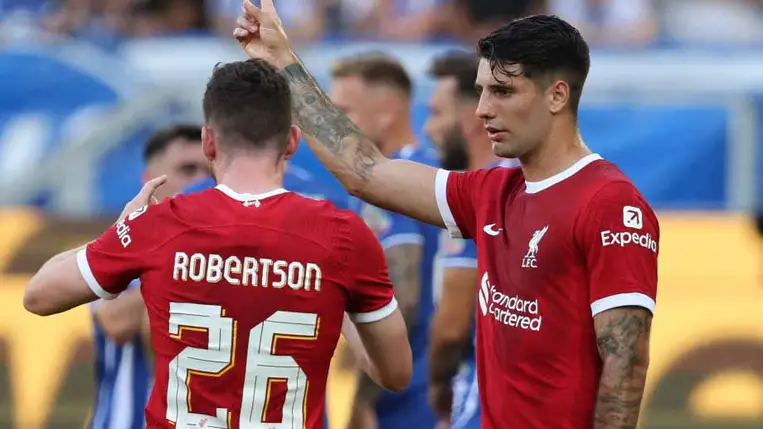 Szoboszlai Dominiknek nagyon biztos helye lehet a Liverpool kezdőcsapatában