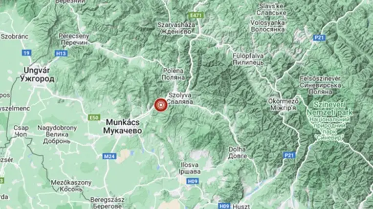 Földrengés volt Kárpátalján, Szolyva közelében