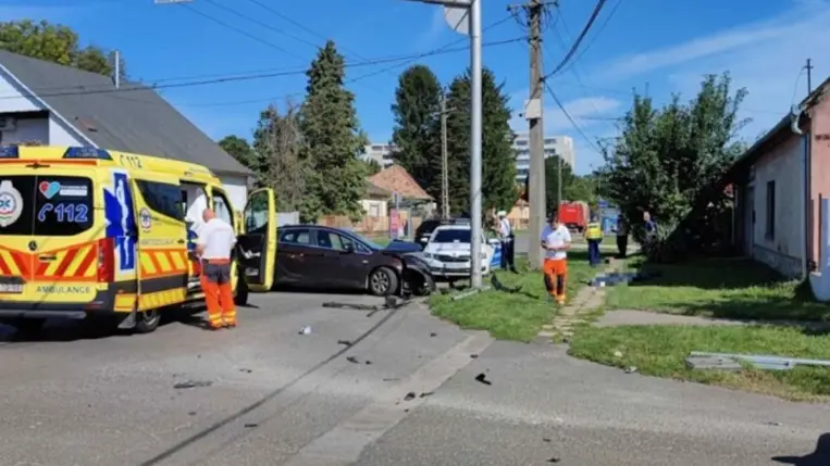  Halálos baleset Dombóváron. Fotó: Police.hu