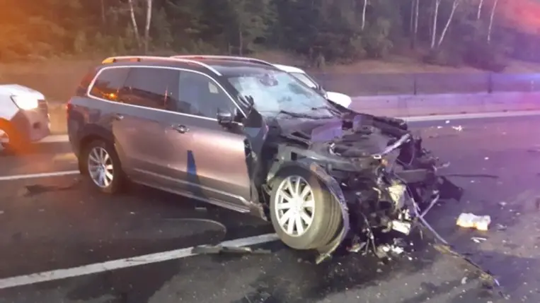  Gödöllő térségében, az M3 autópályán történt halálos közúti baleset. Fotó: police.hu