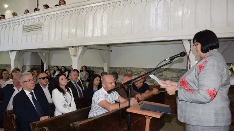 A Kárpátaljai Magyar Pedagógusszövetség központi tanévnyitója Visken. Fotó: Kárpátinfo/Kovács Erzsébet