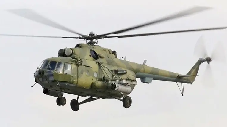 Mi-8-as helikopter. Illusztráció