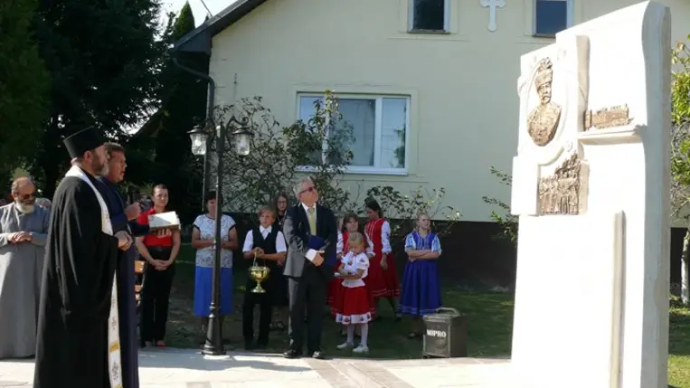 Konferencia és emlékműavatás Salánkon - Szabó Jenő, a hithű lokálpatrióta. Fotó: Kárpátinfo/Kovács Elemér