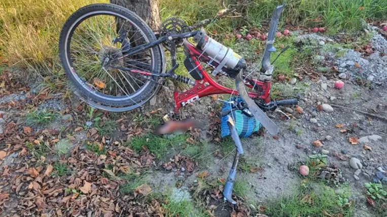 Kárpátalján közúti balesetben életét vesztette egy 65 éves kerékpáros. Fotó: Nemzeti Rendőrség