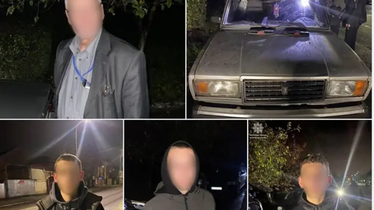 Három fiatal ellopott egy gépkocsit Ungváron. Fotó: Kárpátaljai Járőrszolgálat
