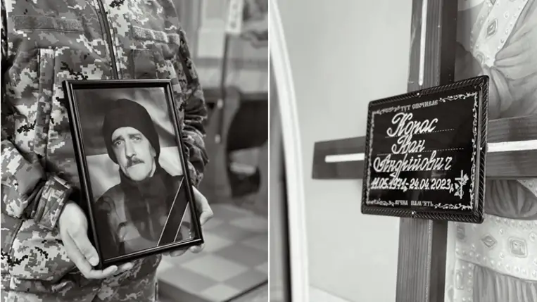 Háború: Végső búcsút vettek az 51 éves Ivan Kopasz kárpátaljai katonától. Fotó: Munkácsi Városi Tanács