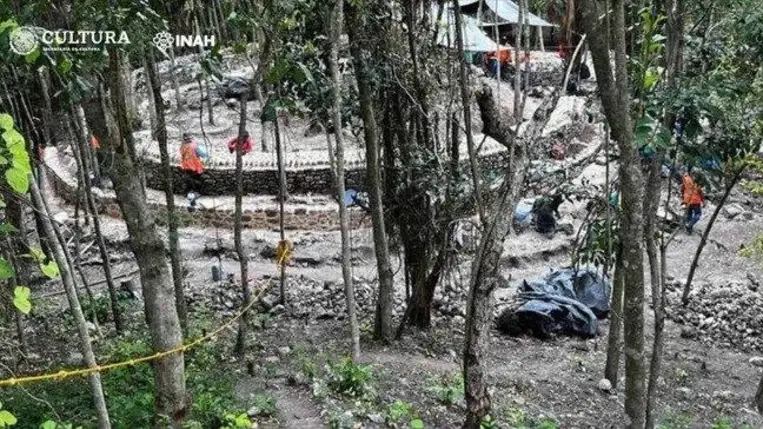 A maja kígyó istenségnek szentelt kerek templomot fedeztek fel Mexikóban 