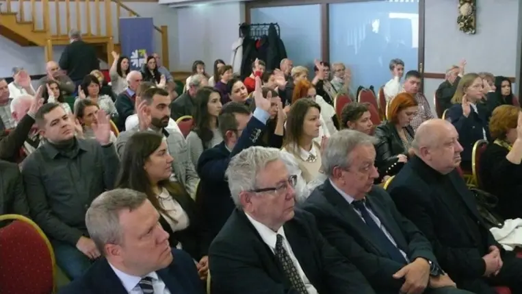 A Kárpátaljai Magyar Turisztikai Tanács tisztújító fórumán - Szakmaiság, naprakészség, elkötelezettség. Fotó: Kárpátinfo/Kovács Elemér