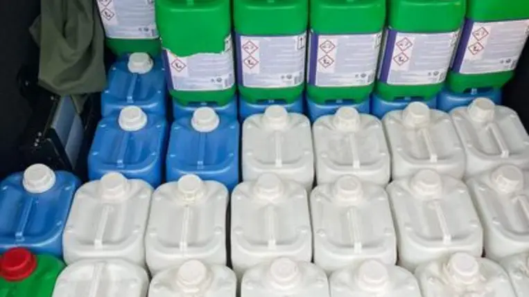 Hamisított mosószerek. Fotó: NAV