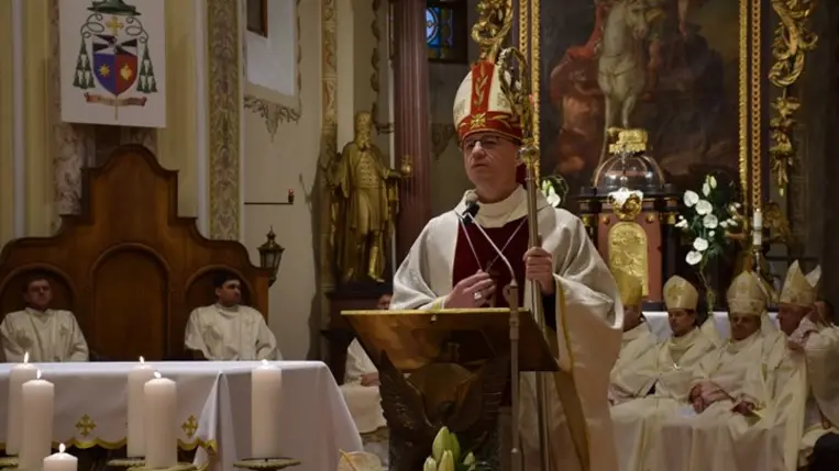 A Munkácsi Római Katolikus Egyházmegye új püspökének beiktatásán. Fotó: Kárpátinfo/Kovács Elemér