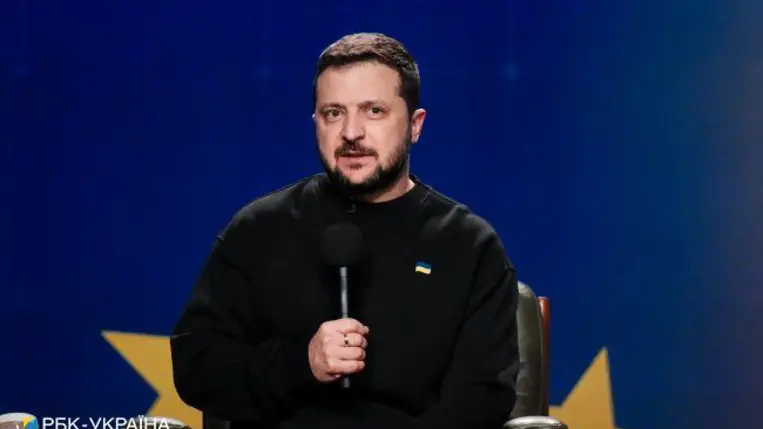 Volodimir Zelenszkij ukrán elnök. Fotó: rbc.ua