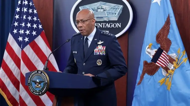 Charles Brown tábornok, az amerikai vezérkari főnökök egyesített bizottságának elnöke Fotó: Getty Images via AFP