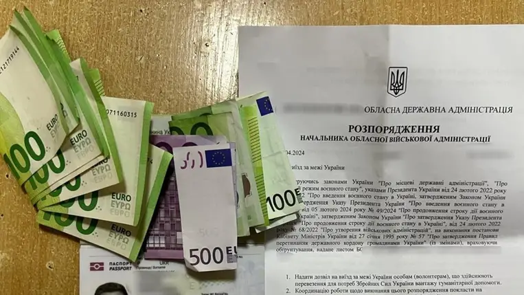 Hamis okmányokkal akart eljutnii Magyarországra. A határőröknek 1600 euró kenőpénzt ajánlott fel. Fotó: Ukrán Állami Határőrszolgálat