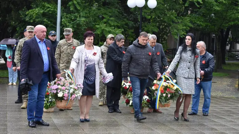 A győzelem napját méltatták Beregszászban. Fotó: Babják Zoltán Facebook-oldala