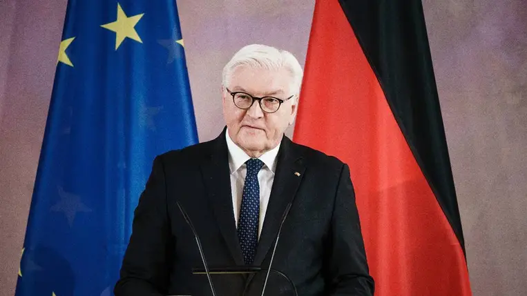 Frank-Walter Steinmeier német elnök (Fotó: EPA/CLEMENS BILAN)