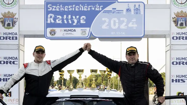 Kategóriagyőzelem a Fehérvár Ralin. Fotó: Hajóka SportFotó