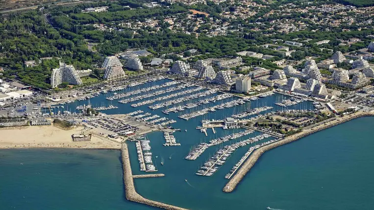  Légifelvétel La Grande-Motte-ról (Fotó: Hedelin F/Andia/Universal Images Group/Getty Images)