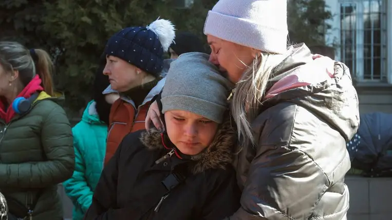 Az ukrajnai menekült gyermekek oktatásának hosszú távú megoldását sürgeti az Európa Tanács. Illusztráció. (Fotó: MTI/EPA/Sztepan Franko)