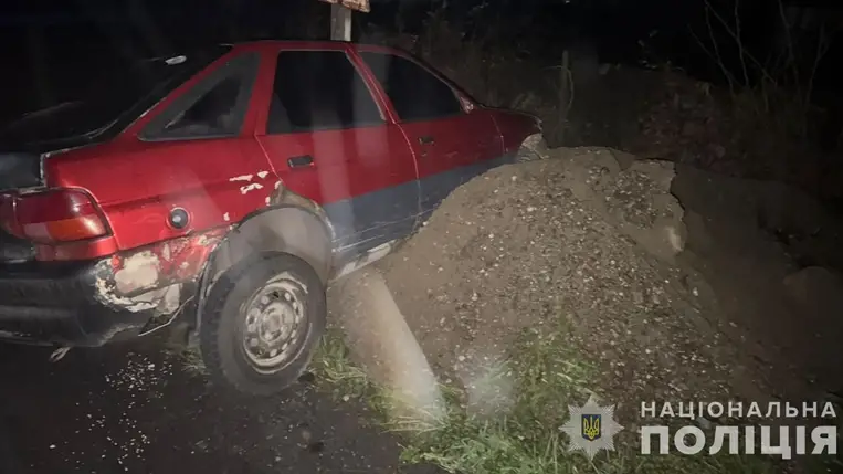 A Huszti járásban (Kárpátalja, Nyizsne Szeliscse - Alsószeliscse) egy ittas autós elgázolt egy 15 éves gyalogost. Fotó: Nemzeti Rendőrség