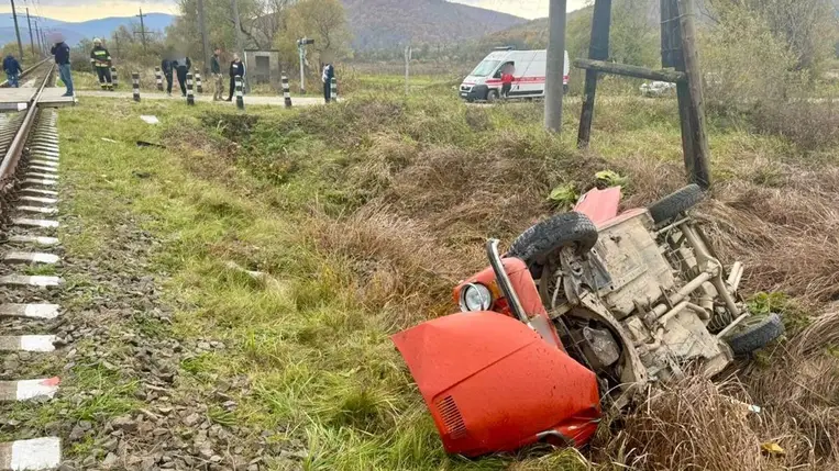  Autó és vonat ütközött az Ungvári járásban