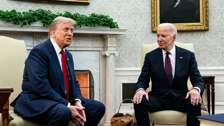 Donald Trump visszatért a Fehér Házba. Fotó: Al Drago/Bloomberg via Getty Images