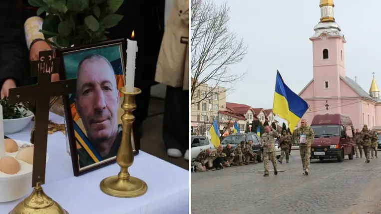 Búcsú Jaroszlav Fedorci védőtól Irsava (Ilosva) városában, 2024. november 3-án. Fotó: Irsavai Városi Tanács 