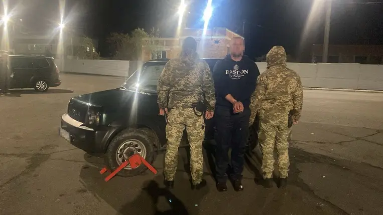 Egy 31 éves magyar állampolgár illegálisan akart áttörni a magyar-ukrán határon Asztélynál. Fotó: DPSZU)