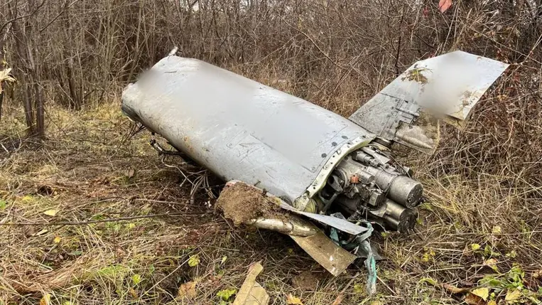 Felvételek a Kárpátalján megsemmisített ellenséges rakétáról