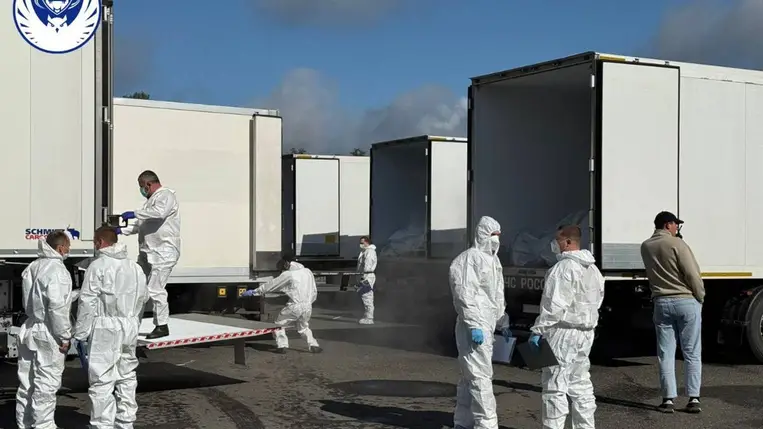 1000 elesett ukrán katona földi maradványait hozták vissza Ukrajnába. Fotó: t.me/Koord_shtab